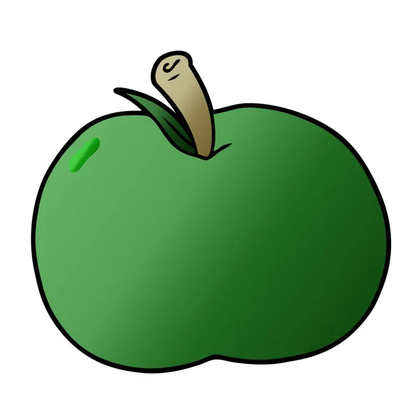 Vektorová Ilustrace Kresleného Jablka — Stockový vektor