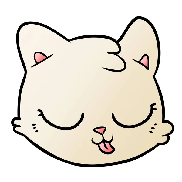 漫画猫顔のベクトル イラスト — ストックベクタ