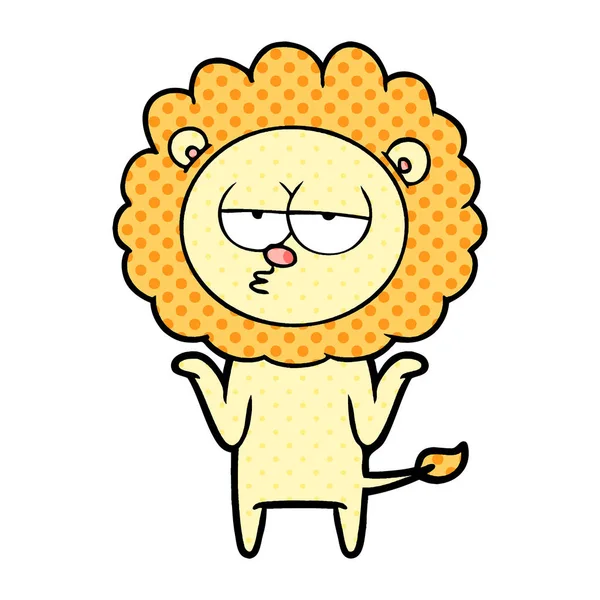 Illustration Vectorielle Lion Percé Dessin Animé — Image vectorielle