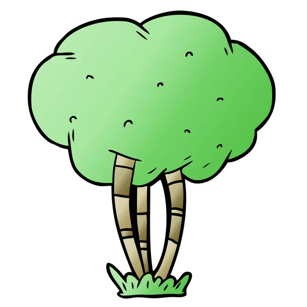 Ilustración Vectorial Árbol Dibujos Animados — Vector de stock