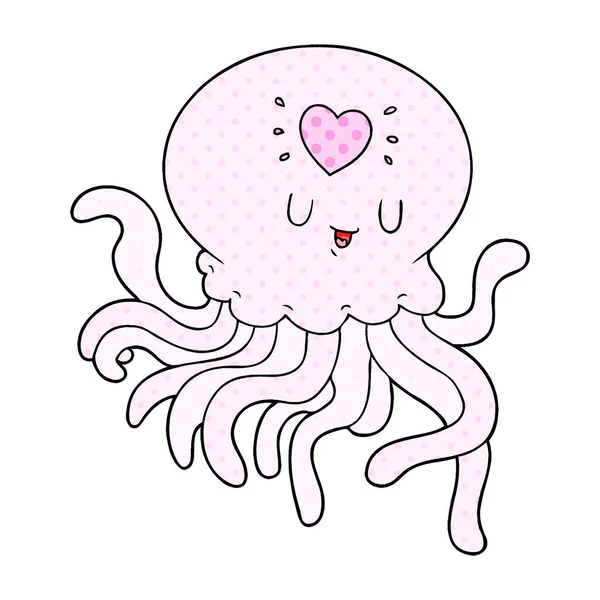 Medusas Dibujos Animados Amor — Archivo Imágenes Vectoriales