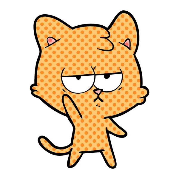 Vektor Illustration Der Cartoon Katze — Stockvektor