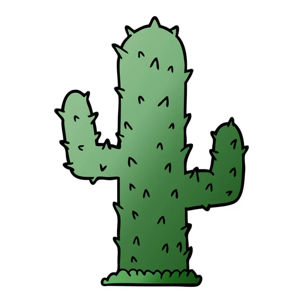 Vector Illustration Cartoon Cactus — Stock Vector