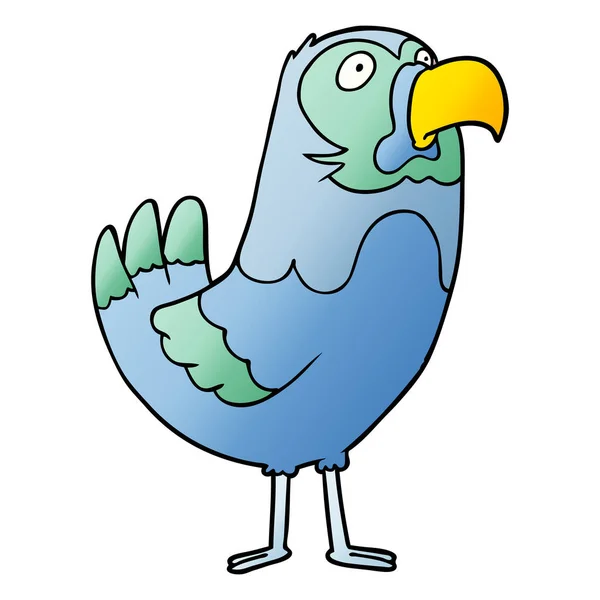 Vektor Illustration Von Cartoon Papagei — Stockvektor