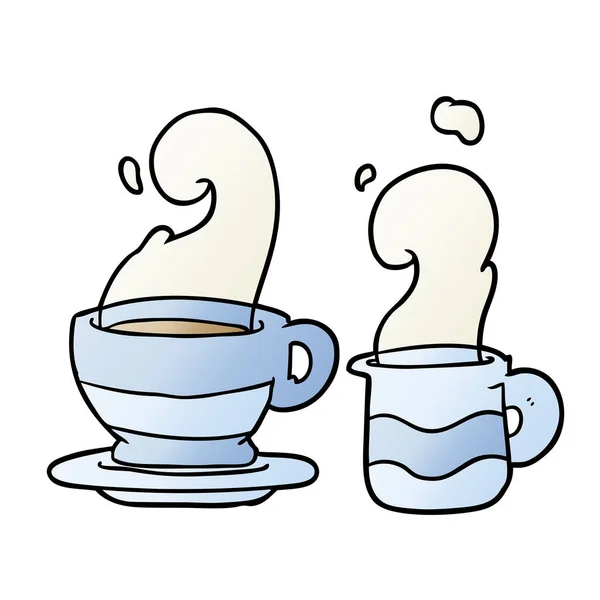Карикатурная Чашка Кофе — стоковый вектор