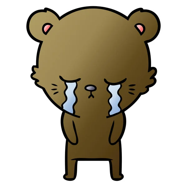 Vektor Illustration Von Cartoon Schreienden Bären — Stockvektor