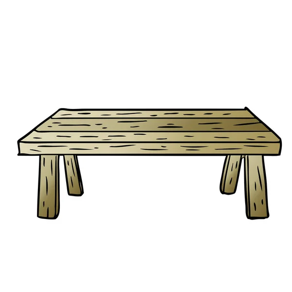Illustration Vectorielle Table Dessin Animé — Image vectorielle