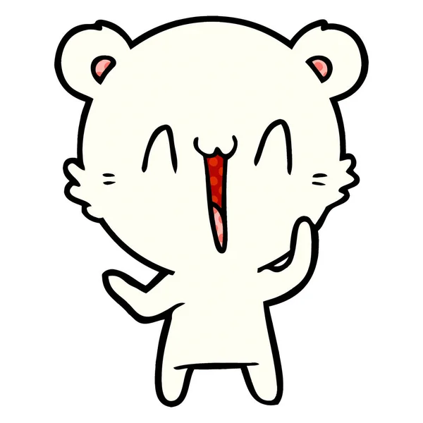 북극곰 만화를 — 스톡 벡터