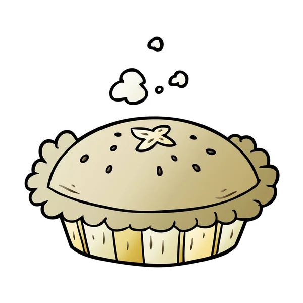 Heißer Cartoonkuchen Frisch Aus Dem Ofen — Stockvektor