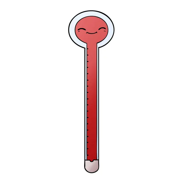 Векторная Иллюстрация Мультипликационного Термометра — стоковый вектор