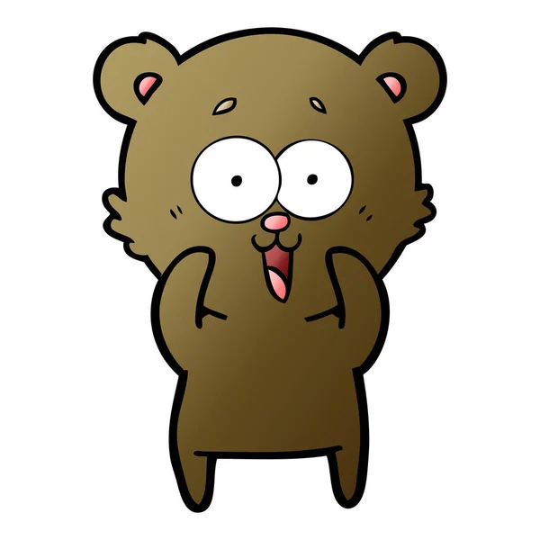 Smíchem Medvídek Kreslený — Stockový vektor