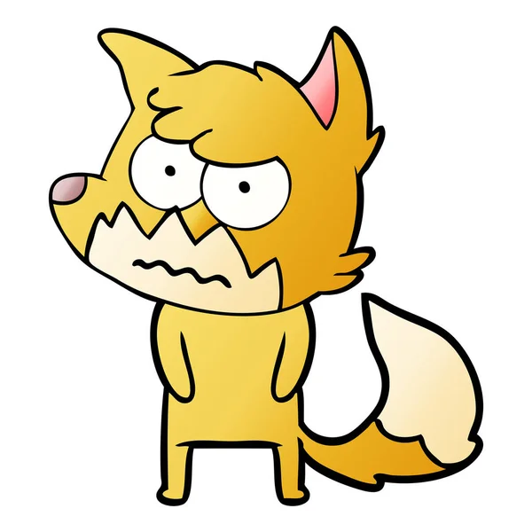 动画片恼怒的狐狸的媒介例证 — 图库矢量图片