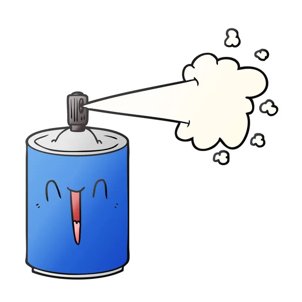 Cartoon Aerosol Spray Can — Stock Vector