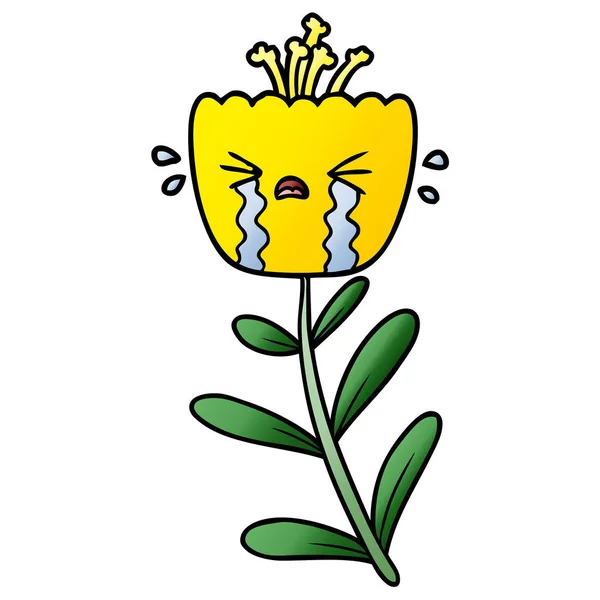 Vector Illustration Cartoon Flower — Stock Vector