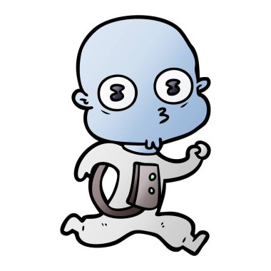 Çizgi film karakterinin vektör çizimi