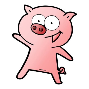 neşeli dans domuz çizgi film