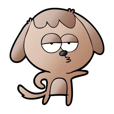 Çizgi film köpeğinin vektör çizimi