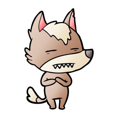 Kurt gösteren diş çizgi film