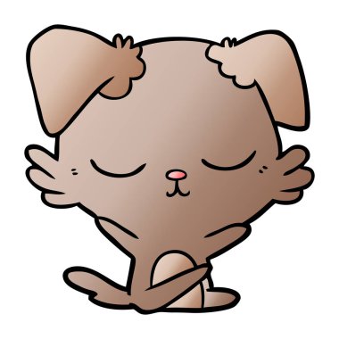 Çizgi film köpeğinin vektör çizimi