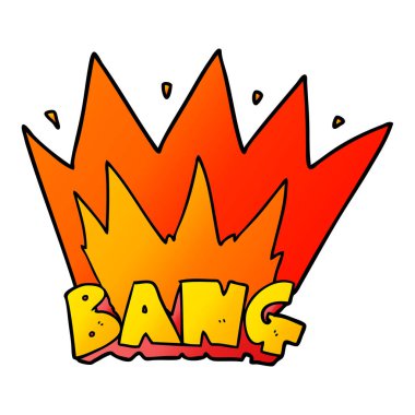 vektör çizim karikatür bang işareti