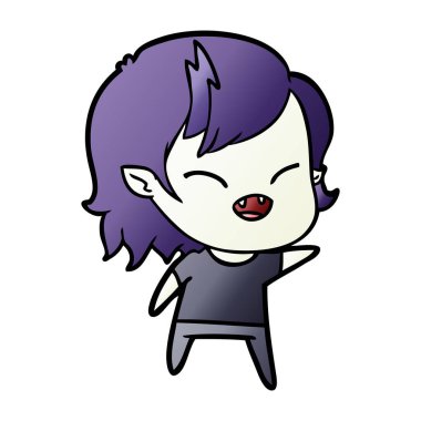 gülen vampir kız çizgi film