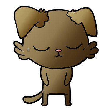 Çizgi film köpeğinin vektör çizimi