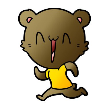 Çizgi film ayısının vektör çizimi