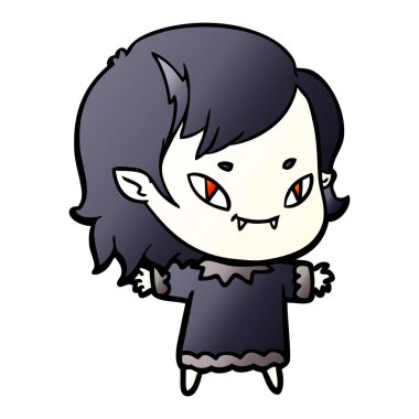 çizgi film dostu vampir kız