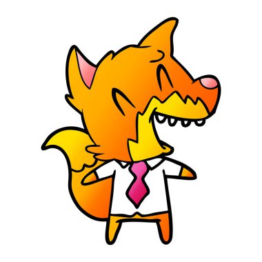 gömlek ve kravat Fox gülüyor