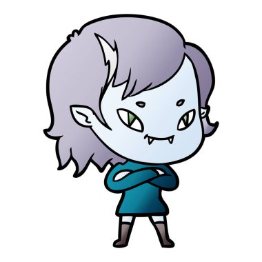 çizgi film dostu vampir kız