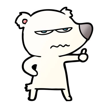 kızgın ayı kutup karikatür Yaşasın vererek