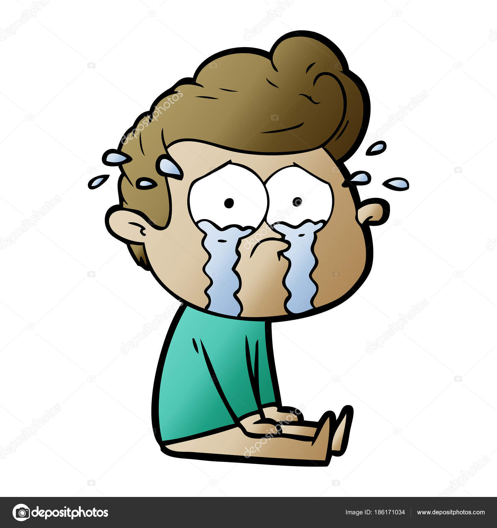 Vector Illustration Cartoon Crying Man Stock Vector Image by ©lineartestpilot #186171034 Vector Illustration Cartoon Crying Man Stock Vector Image by ©lineartestpilot #186171034