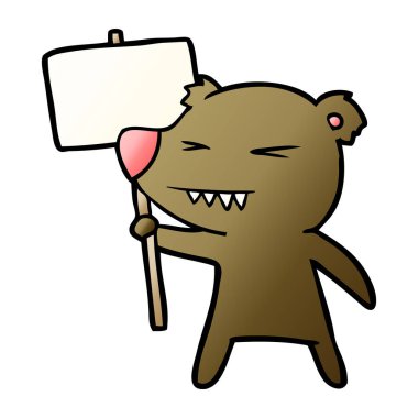 kızgın ayı çizgi film protesto