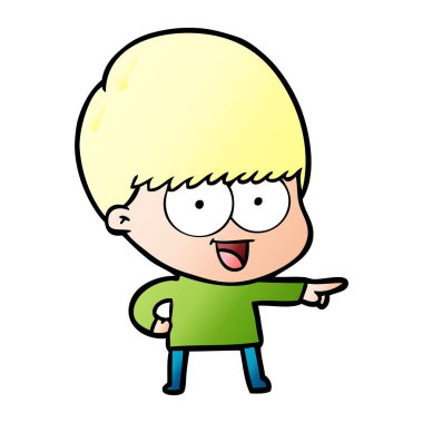 işaret mutlu çizgi film çocuk