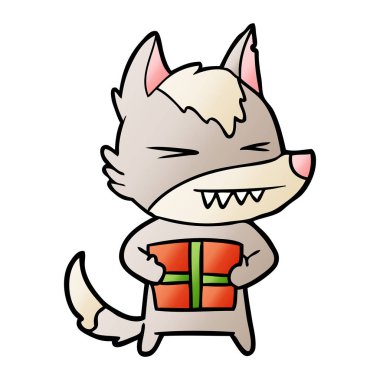 kızgın Noel kurt çizgi film