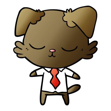 Çizgi film köpeğinin vektör çizimi