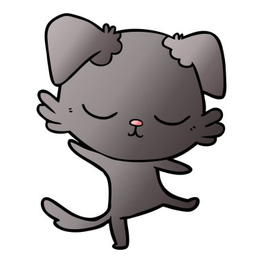 Çizgi film köpeğinin vektör çizimi