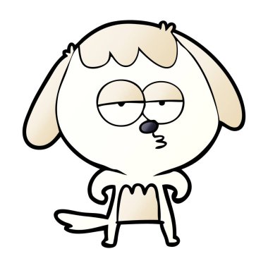 Çizgi film köpeğinin vektör çizimi