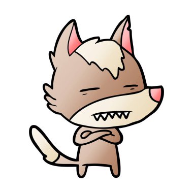 Kurt gösteren diş çizgi film