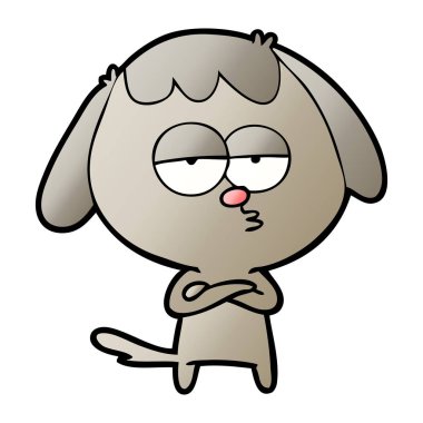 Çizgi film köpeğinin vektör çizimi