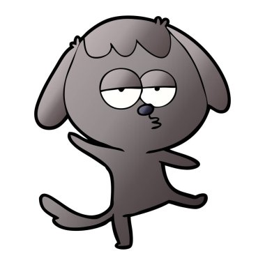 Çizgi film köpeğinin vektör çizimi