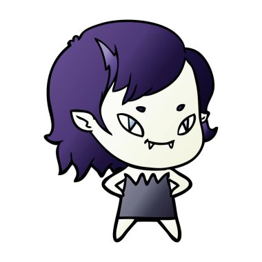 çizgi film dostu vampir kız