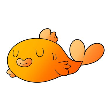 Çizgi film balıklarının vektör çizimi