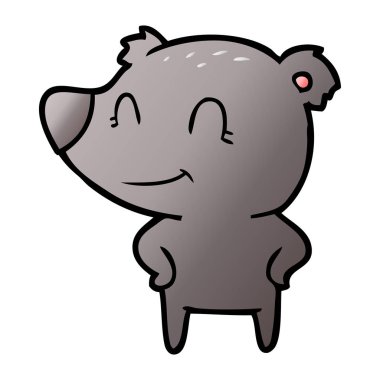 kalça elleri ile dost ayı