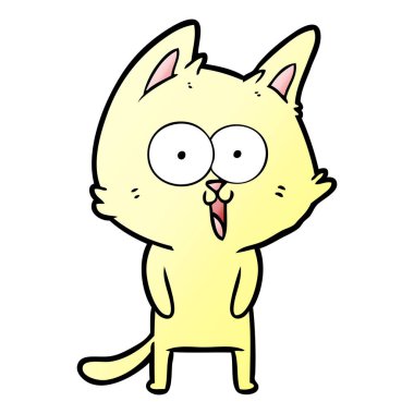 komik karikatür kedi vektör çizim