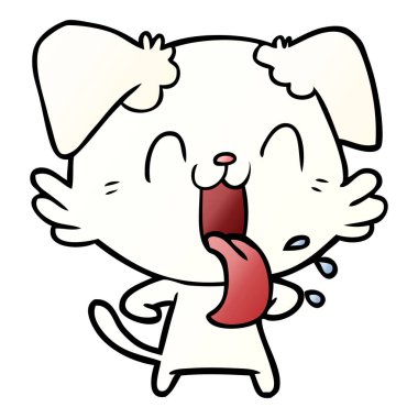 Çizgi film köpeğinin vektör çizimi