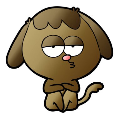 Çizgi film köpeğinin vektör çizimi