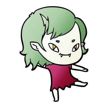 çizgi film dostu vampir kız