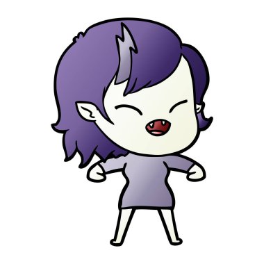 gülen vampir kız çizgi film