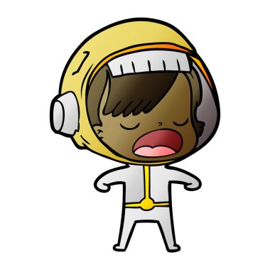 çizgi film astronot kadın açıklayan